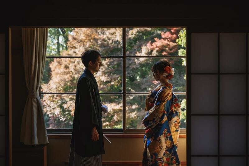 窓辺から撮影開始