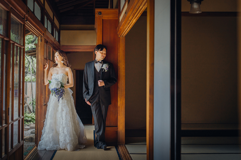 廊下でのカッコいいお写真も