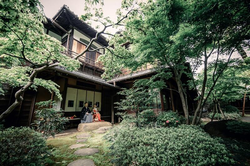 お庭を活かした写真