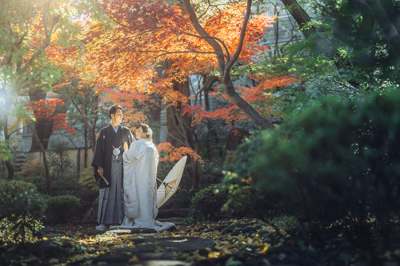 和装の後ろ姿ショット