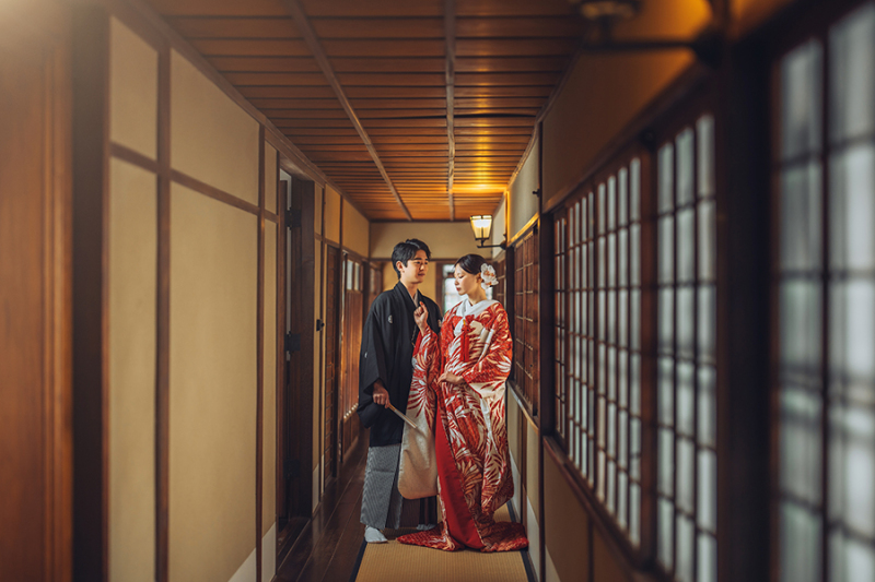 廊下でのカッコいいお写真も