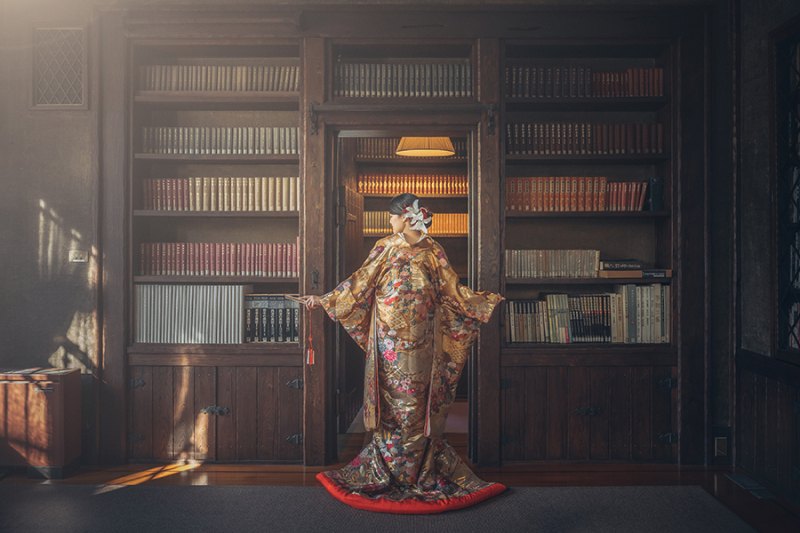 和装の後ろ姿ショット