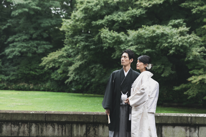 13:40 お庭を背に