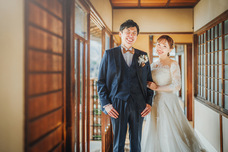 廊下でのカッコいいお写真も