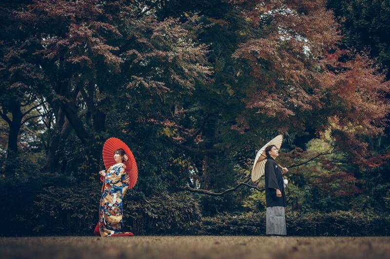 番傘を使って和を楽しみながら!