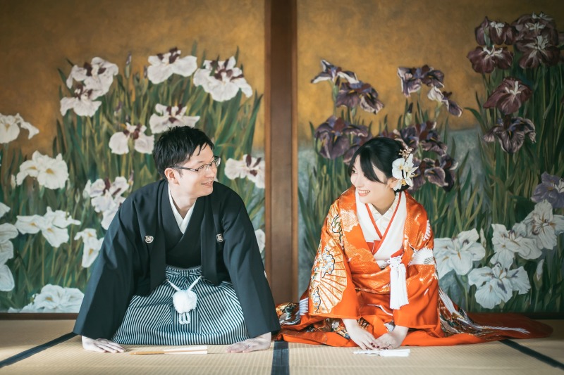 和装の定番お辞儀ショット!