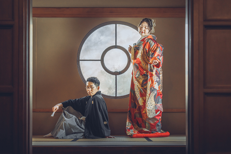 和装の後ろ姿ショット