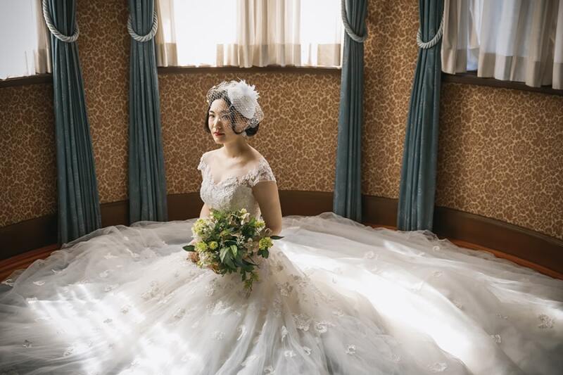 ドレスを活かして