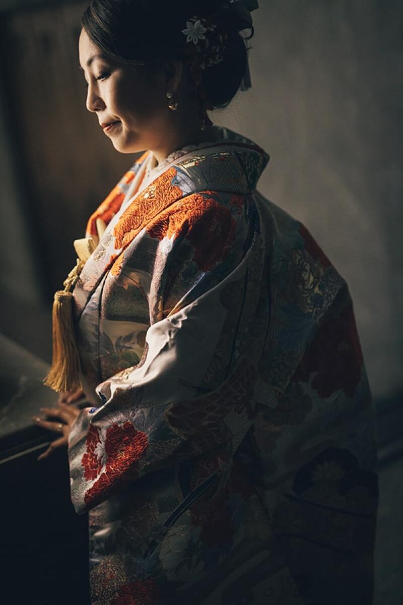 ご新婦様のソロショットもクールに