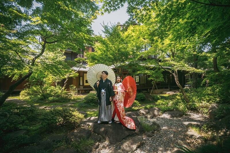 番傘は無料レンタル