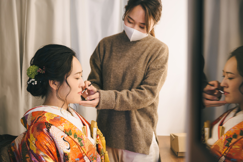 まずはゆったりとお仕度タイム!