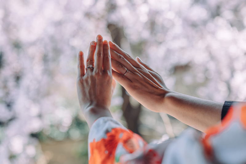 手元のショット