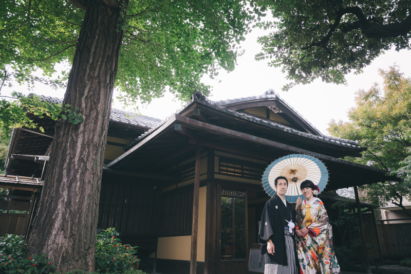 正面入り口前で最後のショットを撮影!