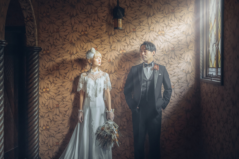 窓際で自然を活かして