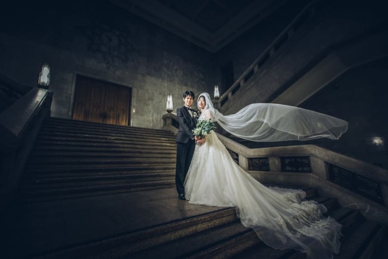 ベールを活かして撮影!