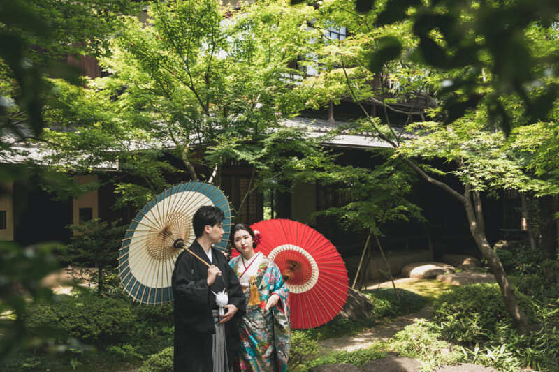 13:30 広い絵でお庭を写しつつ