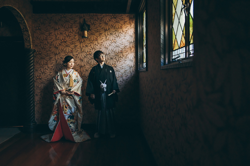 窓際で自然を活かして