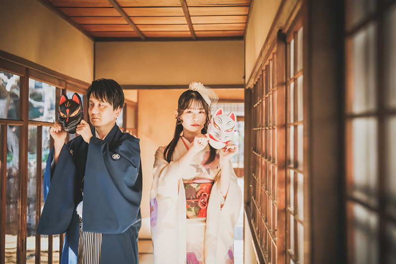 廊下でのカッコいいお写真も