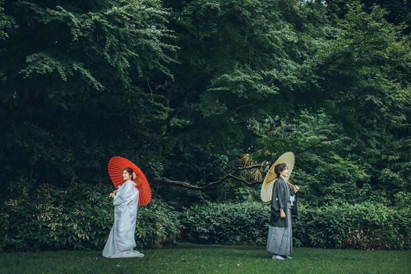 まずはお庭から撮影開始