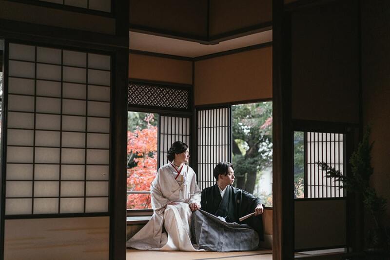 2階の角空間を活かしたショット