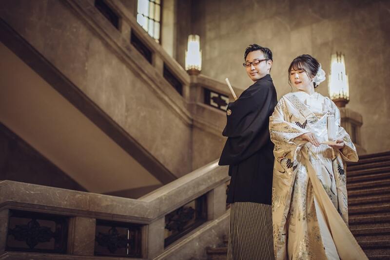 白のお着物が華やか!