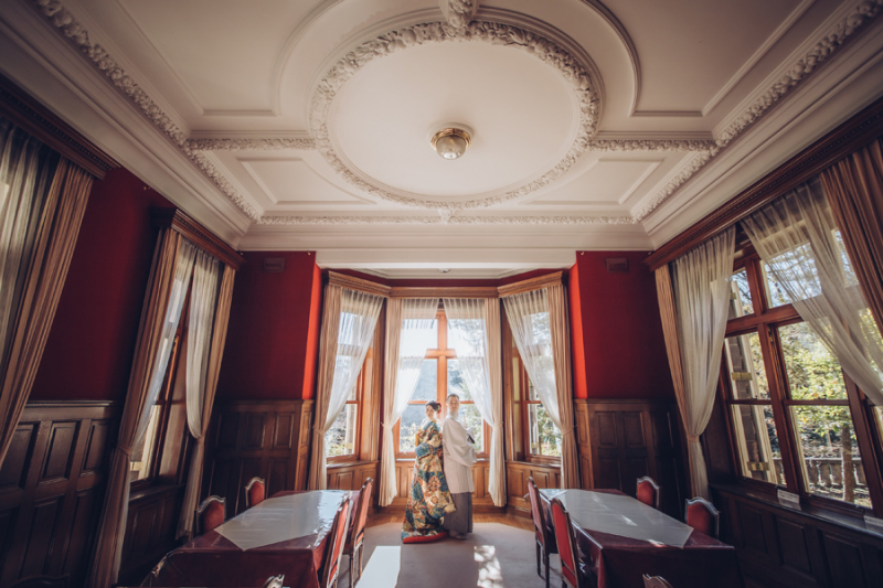 食堂エリアも豪華で素敵