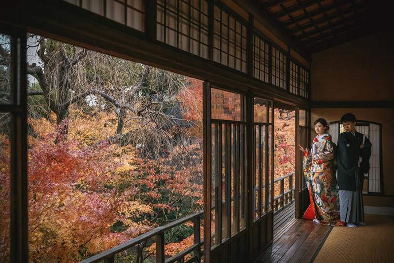 2階からの景色も活かして撮影