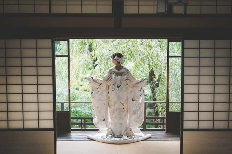 和装の後ろ姿ショット