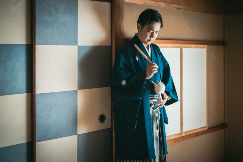 ご新郎様のソロショットも