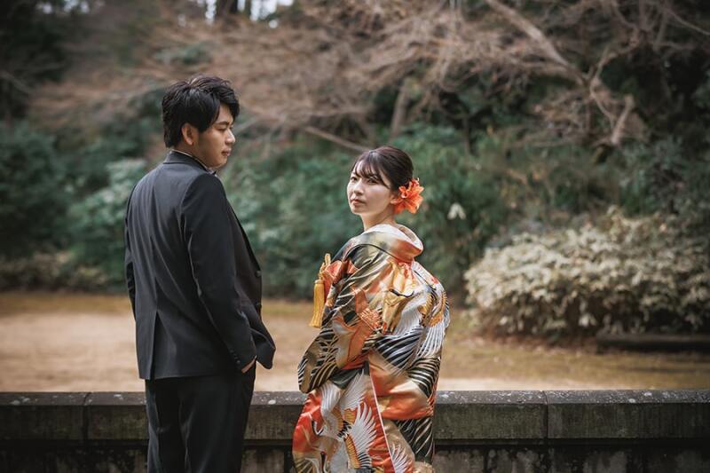 お着物の後ろ姿も華やかで魅力的◎
