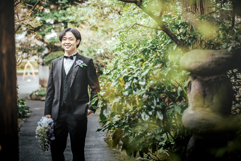 ご新郎様のソロショット