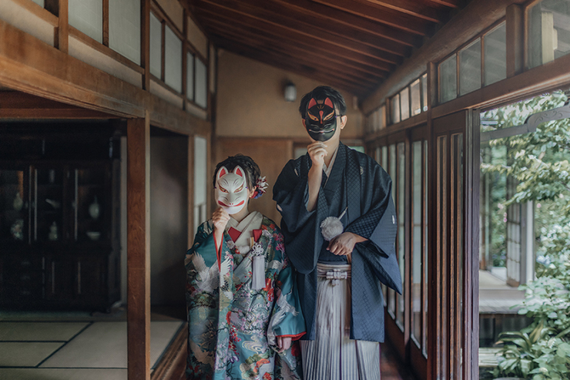 廊下でのカッコいいお写真も