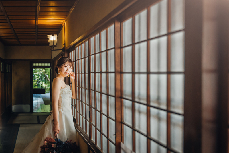 廊下でのカッコいいお写真も