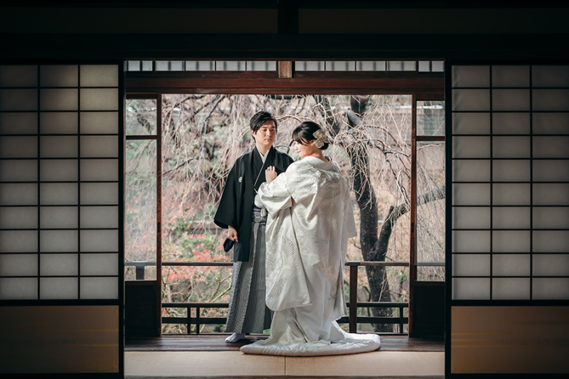 和装の後ろ姿ショット