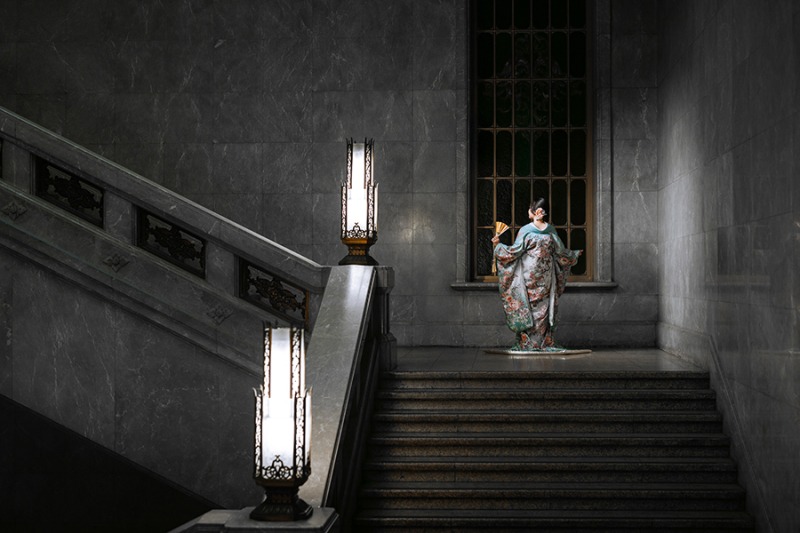 和装の後ろ姿ショット