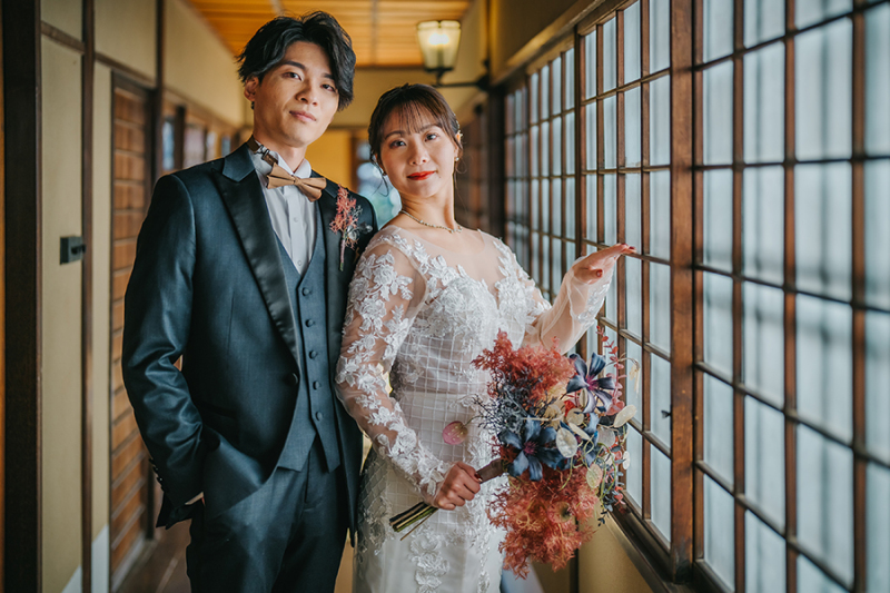 廊下でのカッコいいお写真も