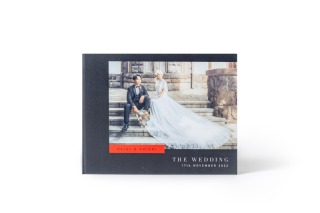 パノラマ3面台紙［ A &ndash; Type ］(ブラック&times;レッド) / サイズ : 232&times;297mm