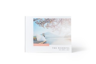 パノラマ2面台紙［ A &ndash; Type ］(ホワイト&times;ピンク) / サイズ : 232&times;297mm