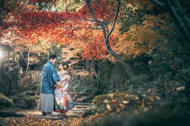 秋は紅葉も二人占めに