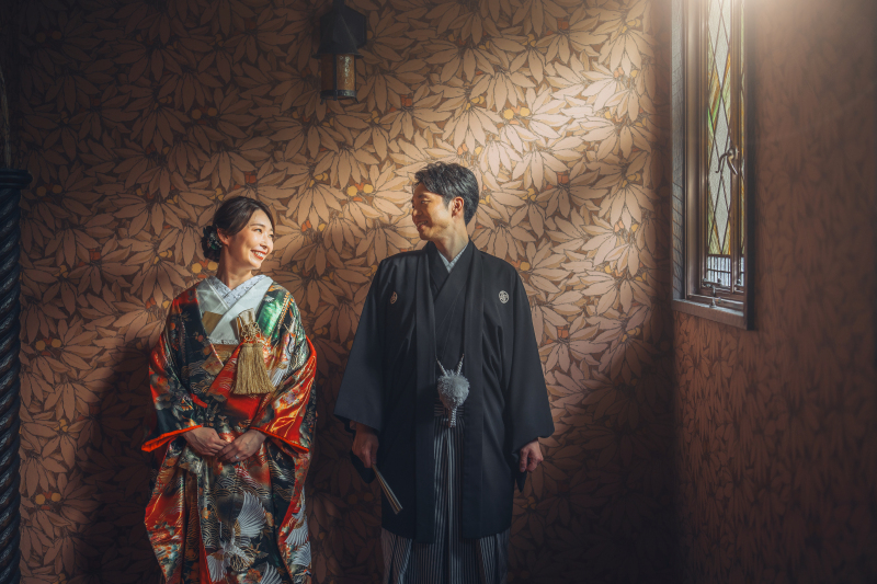 【旧細川侯爵邸＋東京駅(夜)】歴史邸宅・歴史的建造物プラン / 平日のみ_ご衣裳3着