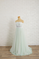 白レース×ミントグリーン