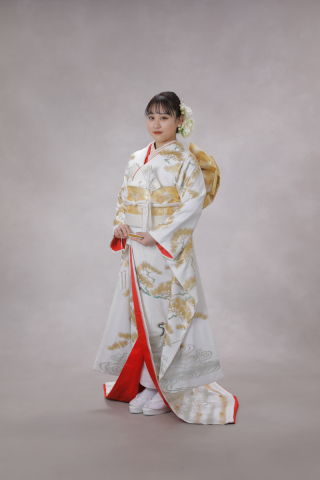 白×ゴールド×松