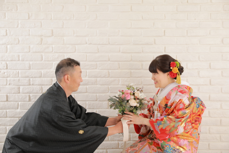 受け取ってにっこり