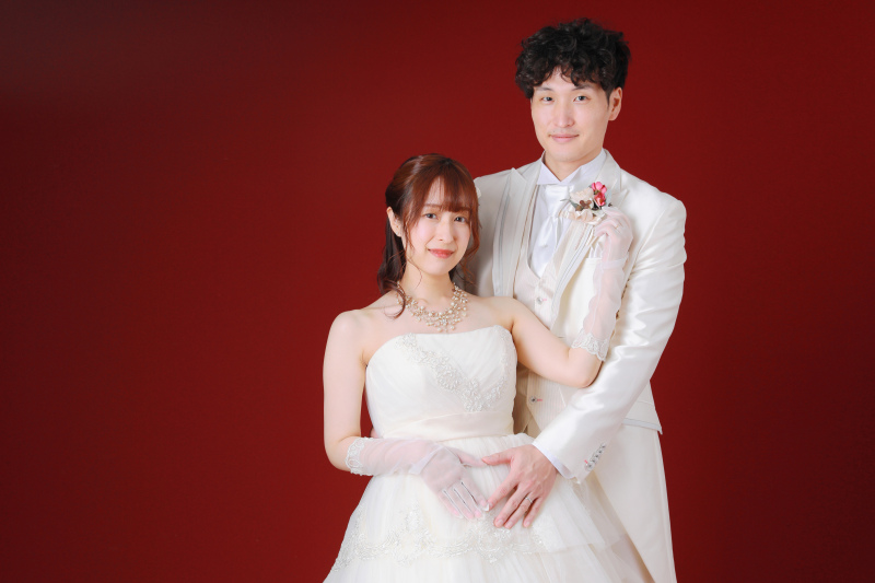 ソロショットも盛りだくさんのマタニティウェディング