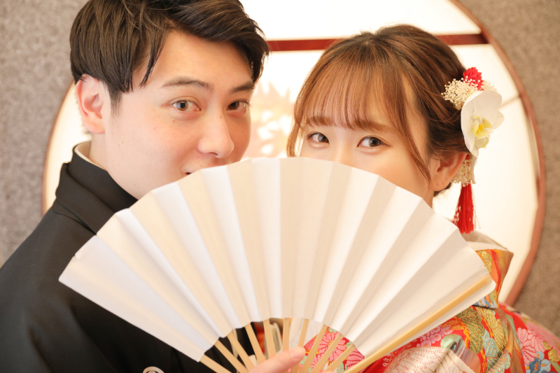 お顔隠しショット