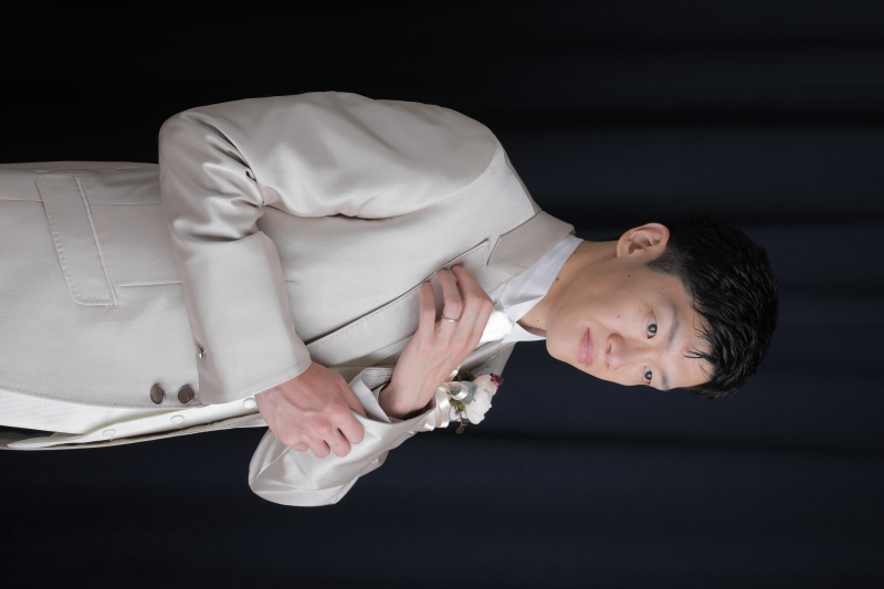 ご新郎様もかっこよく！