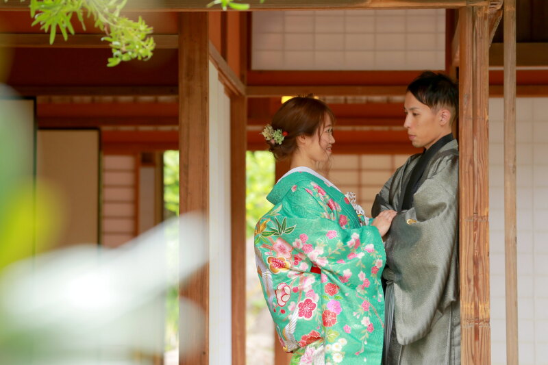 お茶室内での撮影もございます！