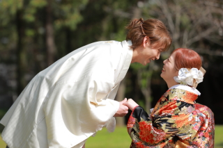 和洋装☆ロケーション撮影２ヵ所