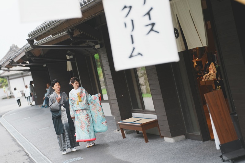 撮影の最後の帰り道...