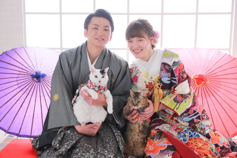 フォトスタジオプリンセス鹿児島_ペットと一緒に撮影できる